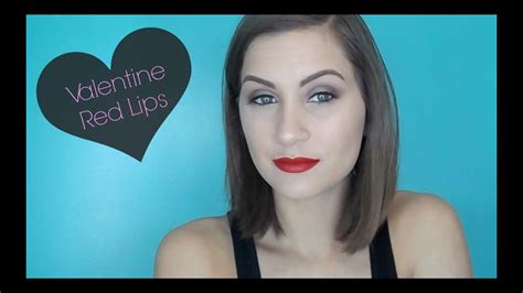 Valentine S Day Look Red Lip Youtube