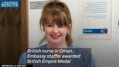 british nurse in oman embassy staffer awarded british empire medal times of oman