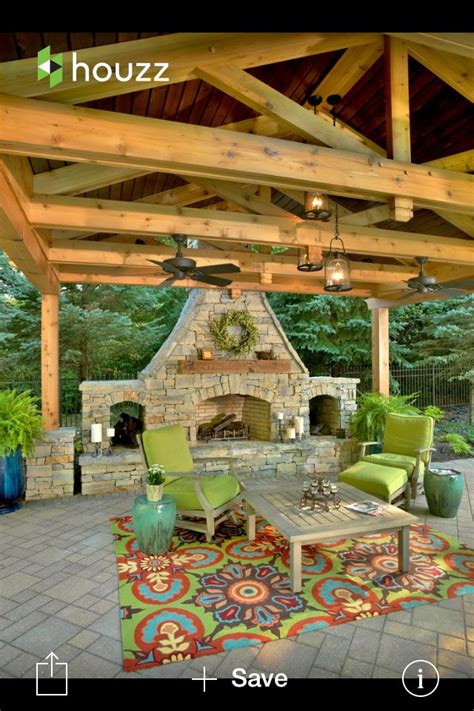 Garden Fireplace Shelter Outdoor Rooms Outdoor Living Space Living