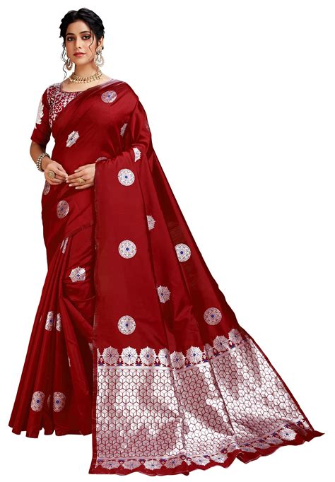 Traditional Soft Litchi Silk Saree With Designer Jacquard Etsy