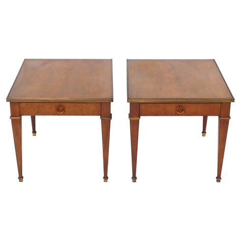 Pair Of Lucite And Glass End Tables Night Stands At 1stdibs
