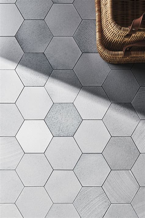 20 Grey Mosaic Tiles Hexagon
