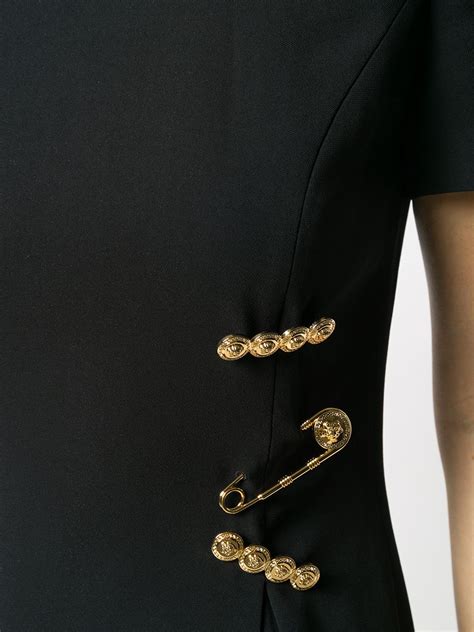 Versace Safety Pin Midi Dress Farfetch