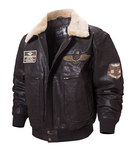 Buy Bomber Aviator Jacket With Removable Collar Discount Bomber