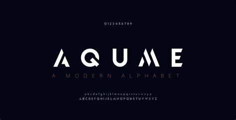 Abstract Digital Modern Alphabet Fonts 1904687 Vector Art At Vecteezy