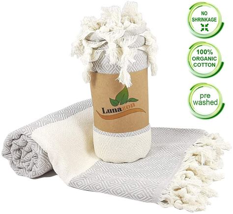 Turkish Peshtemal Towel Organic Cotton Prewashed Highly Absorbent