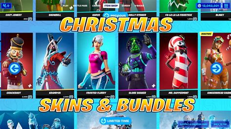 All Christmas Skins And Bundles Fortnite Item Shop Preview Every Christmas Skin Youtube