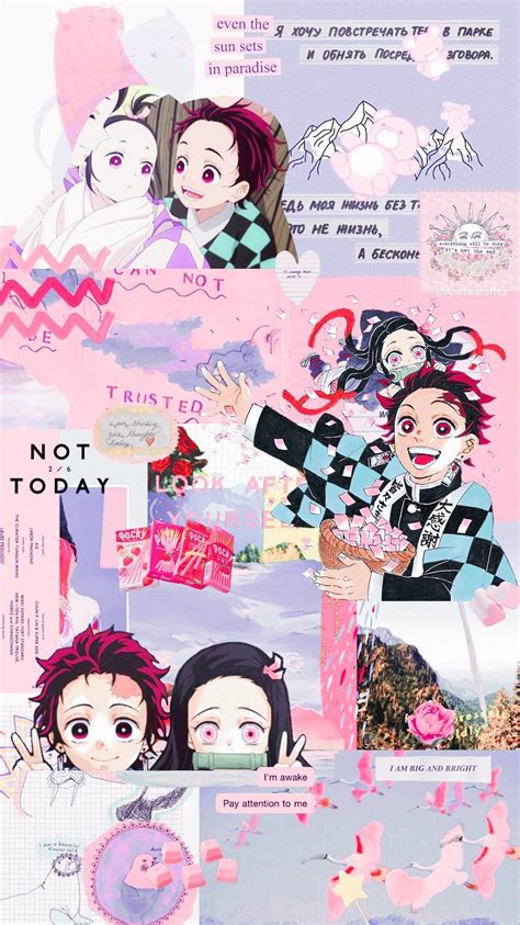 Nezuko With Tanjiro Wallpaper Aesthetic Images And Photos Finder