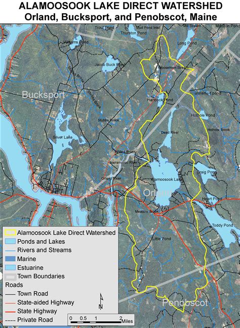Map Of Maine Lakes And Ponds