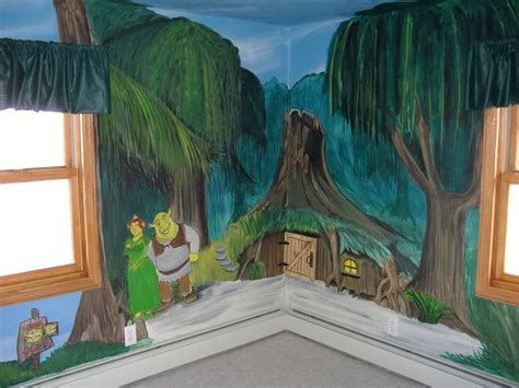Another View Of The Shrek Bedroomthe Stump House Door Actually