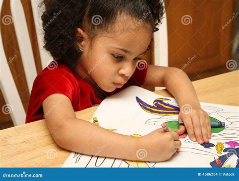 Child Coloring Royalty Free Stock Image 4586254