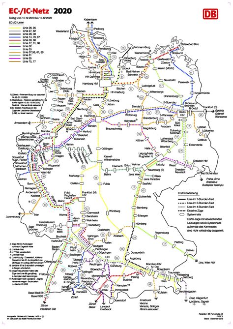 German Rail System Map
