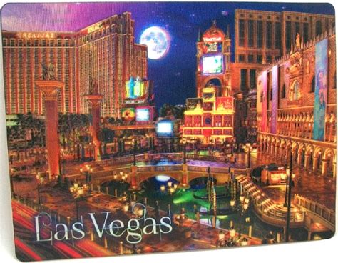 Did you know the new west hall of the las vegas convention center is large enough to fit 8 nfl football fields? Las Vegas Venetian Treasure Island 3D Postcard