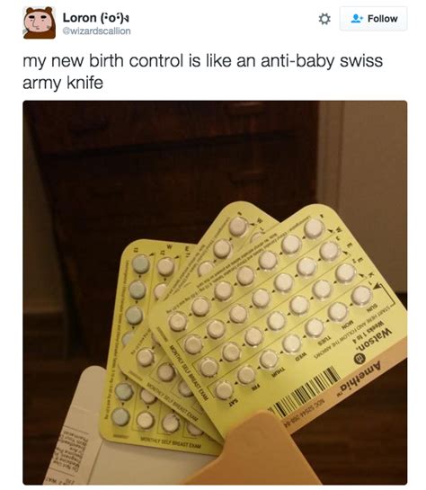 26 Hilarious Tweets About Birth Control That Will Get You Every Time Birth Humor And Stuffing