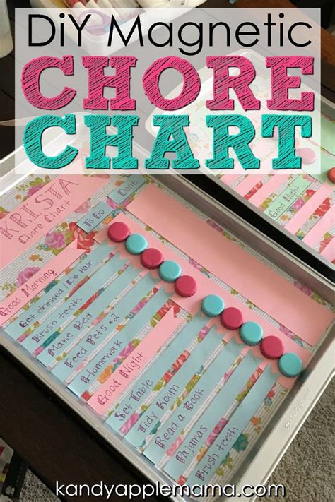 Diy Magnetic Chore Chart Free Printable Stepmomming Coaching And