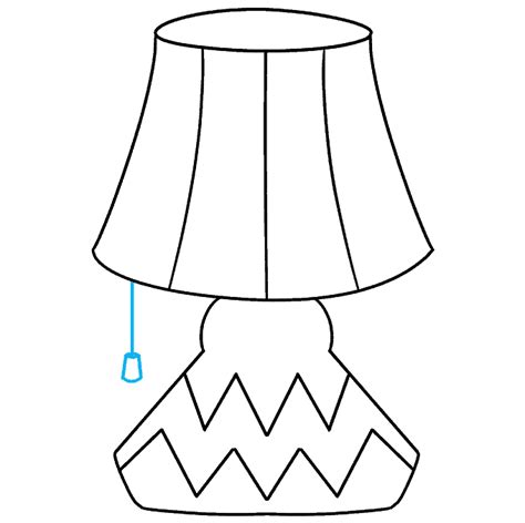 How To Draw A Lamp Really Easy Drawing Tutorial