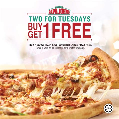 Papa Johns Two For Tuesdays Promotionsinuae