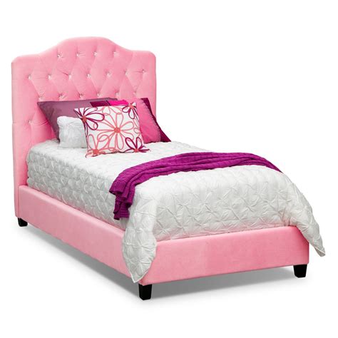 Valerie Twin Bed Pink American Signature Furniture