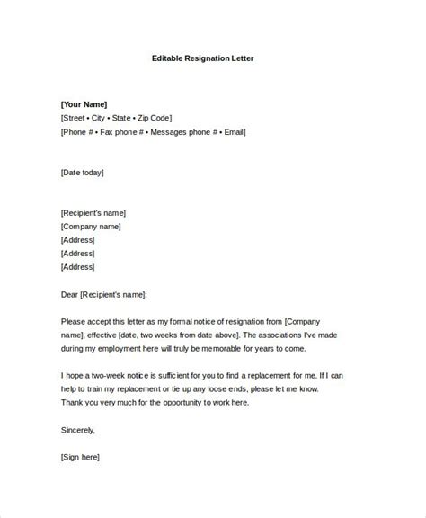 Resignation Letter Templates Check More At