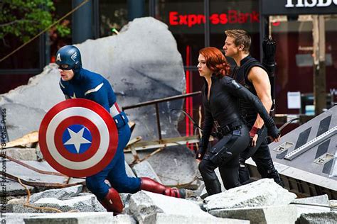 Behind The Scenes Look At The Avengers Filming With Costumes Revealed