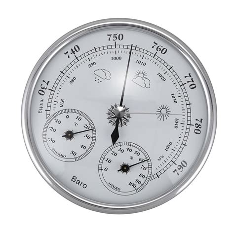 108mm Wall Mounted Barometer Perspective Circular Dial Air Measuring