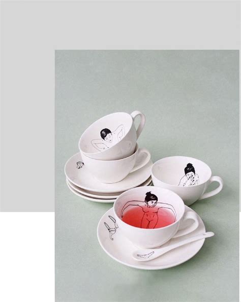 Pols Potten Essentials Undressed Tea Cups Tea Tea Set Tea Cups
