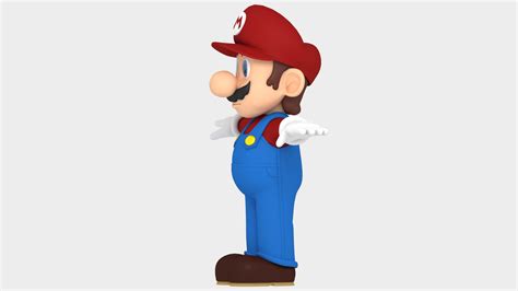 Super Mario Character 3d Model 69 Obj Fbx Max Free3d