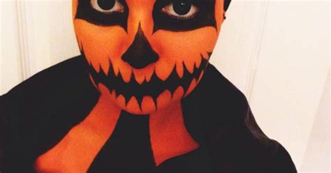 Halloween Pumpkin Makeup By Cass Lloyd Monsterpalooza Pinterest