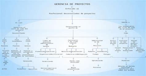 Mapa Conceptual La Gerencia Y Ciclo De Vida De Los Proyectos Pptx