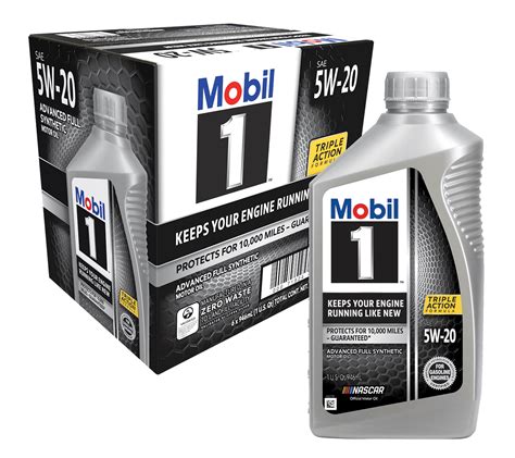 Mobil 1 Advanced Full Synthetic Motor Oil 5w 20 1 Qt 6 Pack