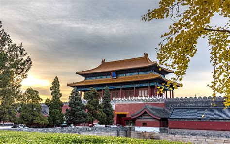 神武门，紫禁城北门，中国北京 1242x2688 Iphone 11 Proxs Max 壁纸，图片，背景，照片