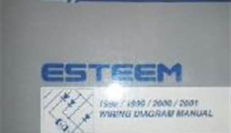 1998 - 2001 Suzuki Esteem Factory Wiring Diagrams Manual