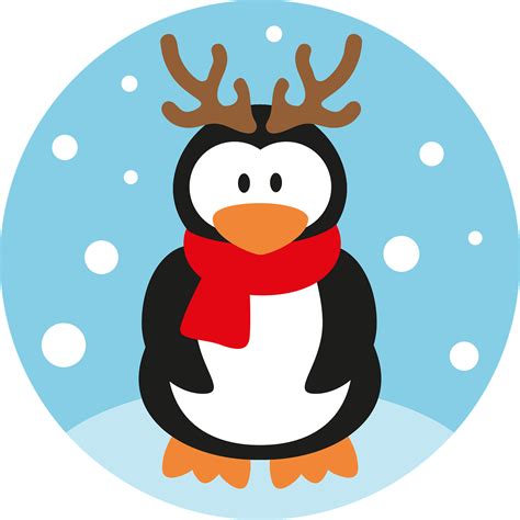 Penguin Christmas Clipart Free