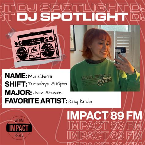 DJ Spotlight Of The Week Mia Impact 89FM WDBM FM