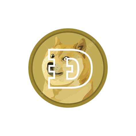 Isolated White Background Icon Of Dogecoin Doge Cryptocurrencythe