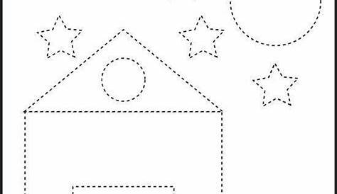 trace-lines-worksheet-and-color-the-picture - Preschool Crafts