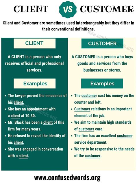 CLIENT vs CUSTOMER: Difference between Customer vs Client (with Useful ...