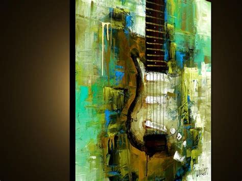 Made To Order Original Guitar Painting Music Lover Etsy Guitar