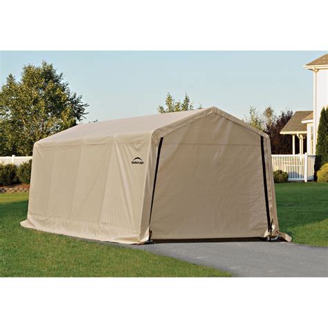 Shelterlogic Instant Garage Auto Shelter 20ftl X 10ftw Sandstone