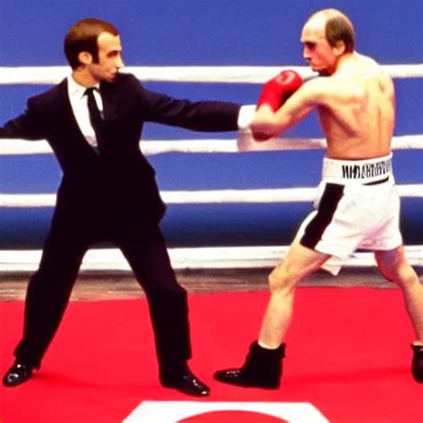 Emmanuel Macron Boxing Vladimir Putin In American Stable Diffusion OpenArt