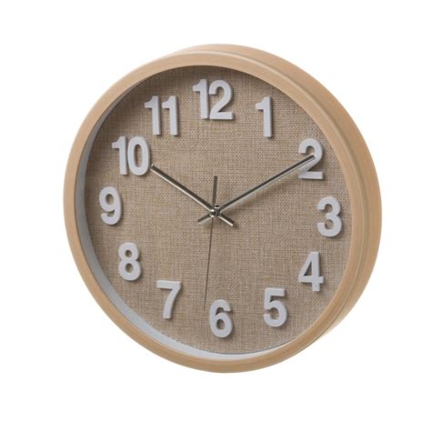 Contar con un reloj de pared en cada área de la casa como en la cocina o comedor es apropiado, tanto para mantenerse informado de la hora como para. Reloj de pared plastico natural 30 cm Precio. Las Mejores ...
