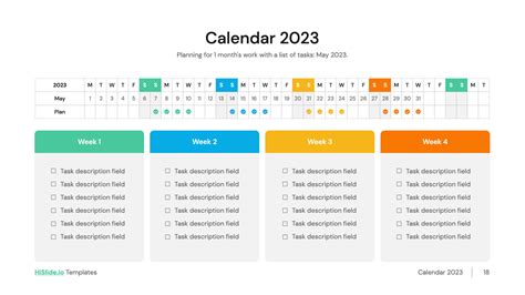 Calendar Planning Template May 2023