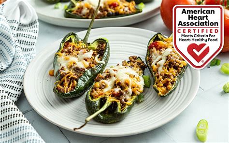 laura s lean heart healthy beef stuffed poblano peppers