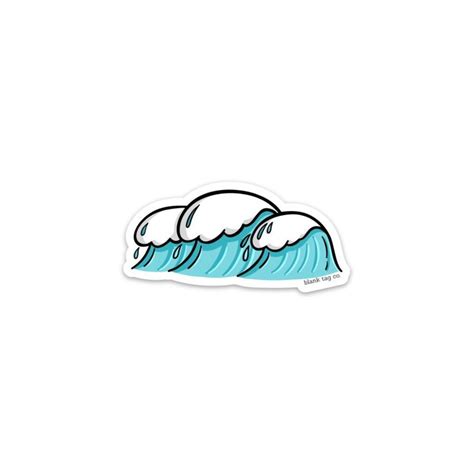 The Waves Sticker Surf Stickers Nature Stickers Tumblr Stickers
