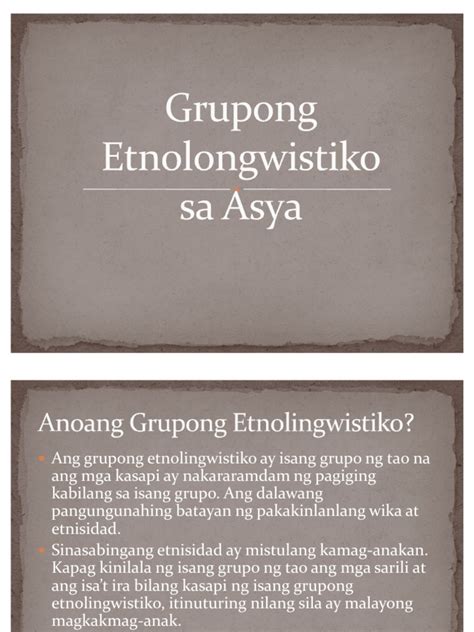 Etnolinggwistiko Philippin News Collections