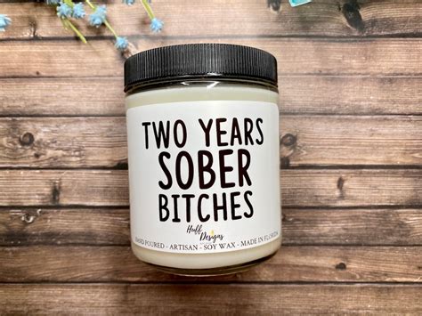 Two Years Sober Anniversary T Alcoholics Anonymous Etsy