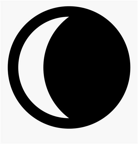 Waning Crescent Moon Symbol Free Transparent Clipart Clipartkey