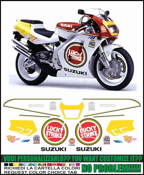 Emanuel And Co Kit Adesivi Decal Stikers Suzuki Rgv 250 Gamma 1992 1995