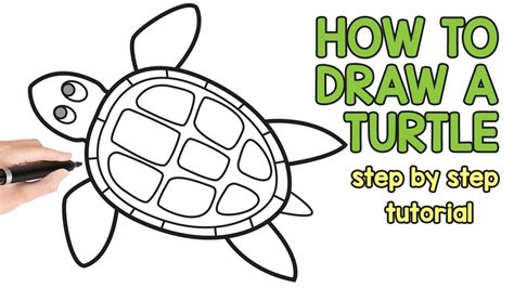Art Hub For Kids How To Draw A Turtle Step By Step Drawing Tutorial