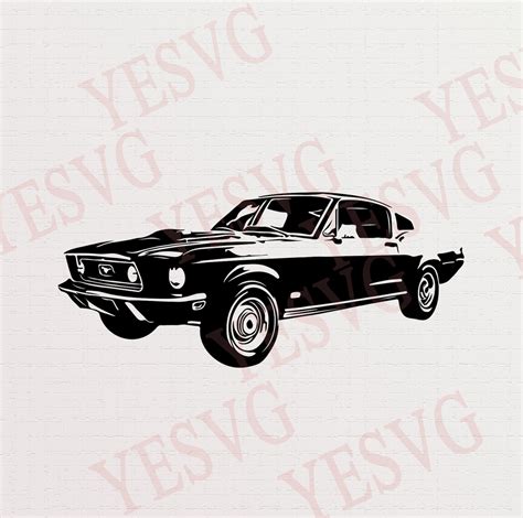 Mustang Svg Muscle Car Svg Ford Car Svg Ford Mustang Svg Etsy Australia